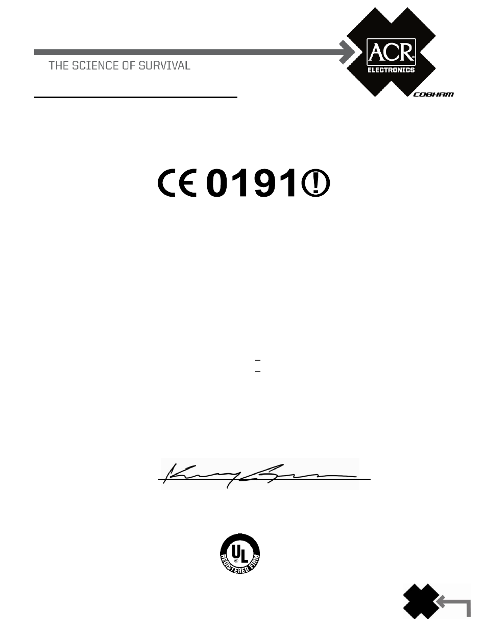 Declaration of conformity | ACR Electronics MicroFix 2898 User Manual | Page 15 / 15