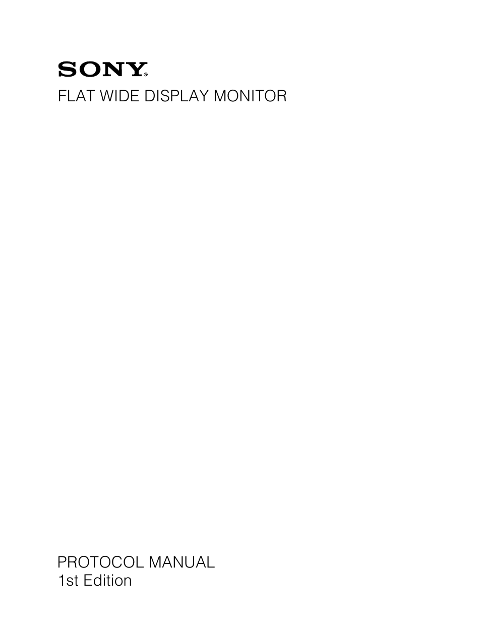 Sony KLH-W32 User Manual | 28 pages