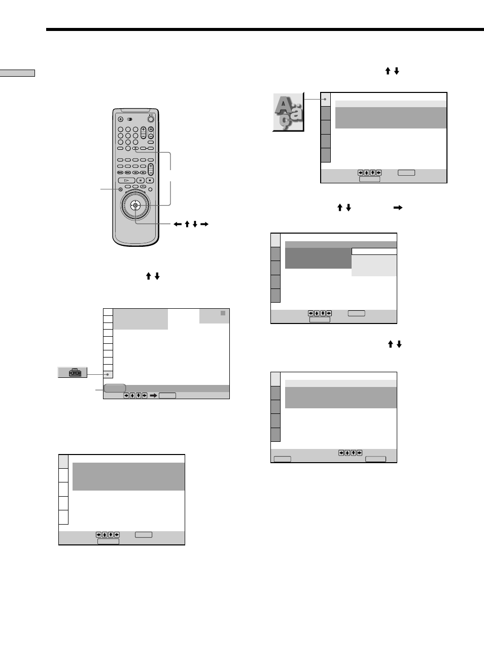 Selecting the language for the on-screen display, Selecting the language for the on-screen, Display 14 | Sony DVP-S570D User Manual | Page 14 / 80