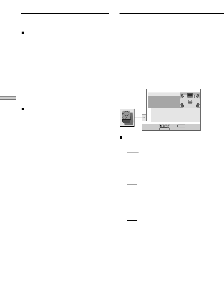 Settings for the speakers (speaker setup), Settings for the speakers (speaker setup) 62 | Sony DVP-S570D User Manual | Page 62 / 80