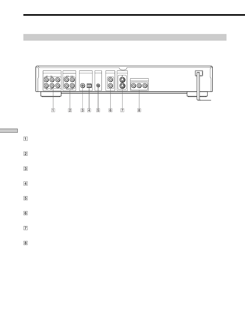 Index to parts and controls, Rear panel, Additional information | B-y, p | Sony DVP-S570D User Manual | Page 76 / 80