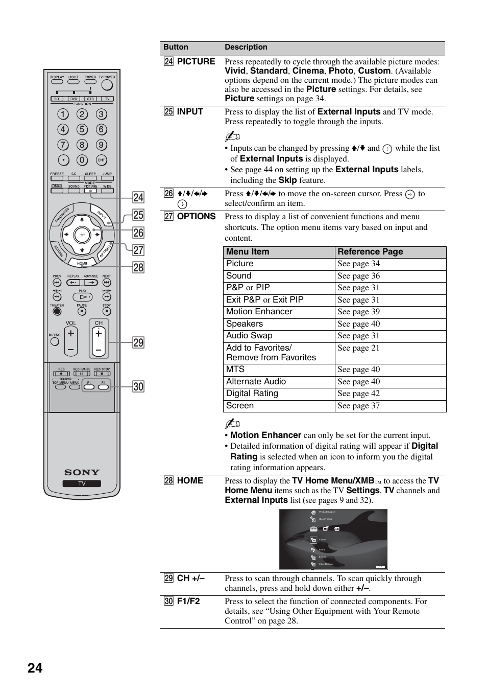 Wf wg wh wj wk wl e | Sony KDL-52XBR5 User Manual | Page 24 / 60