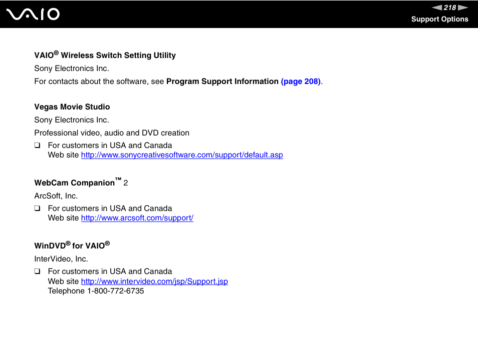 Sony VGN-SR190ECJ User Manual | Page 218 / 222