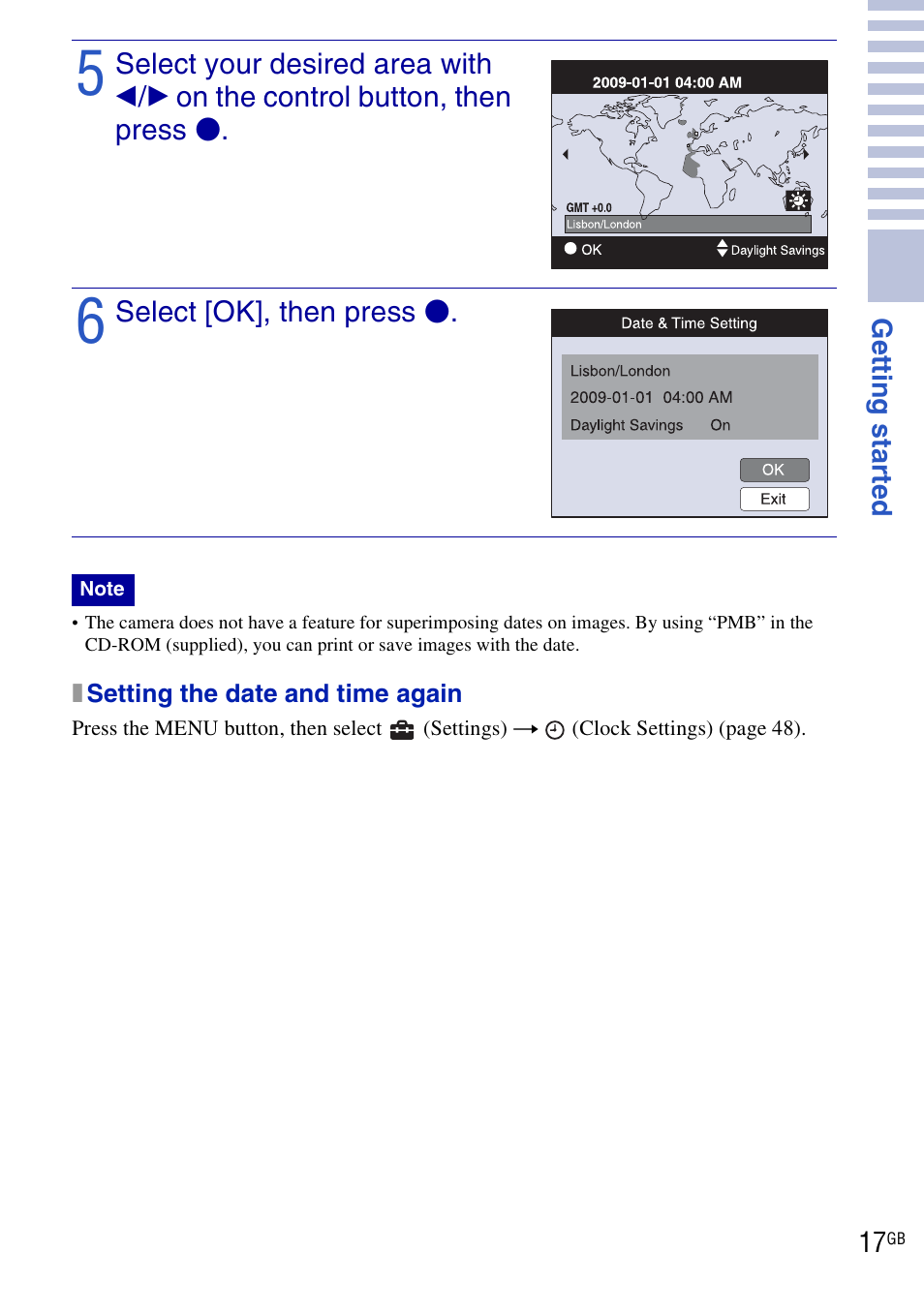 Sony DSC-W290 User Manual | Page 17 / 60