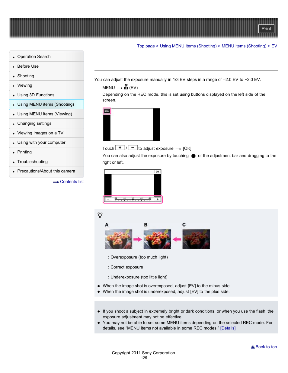 Sony DSC-TX55 User Manual | Page 125 / 275