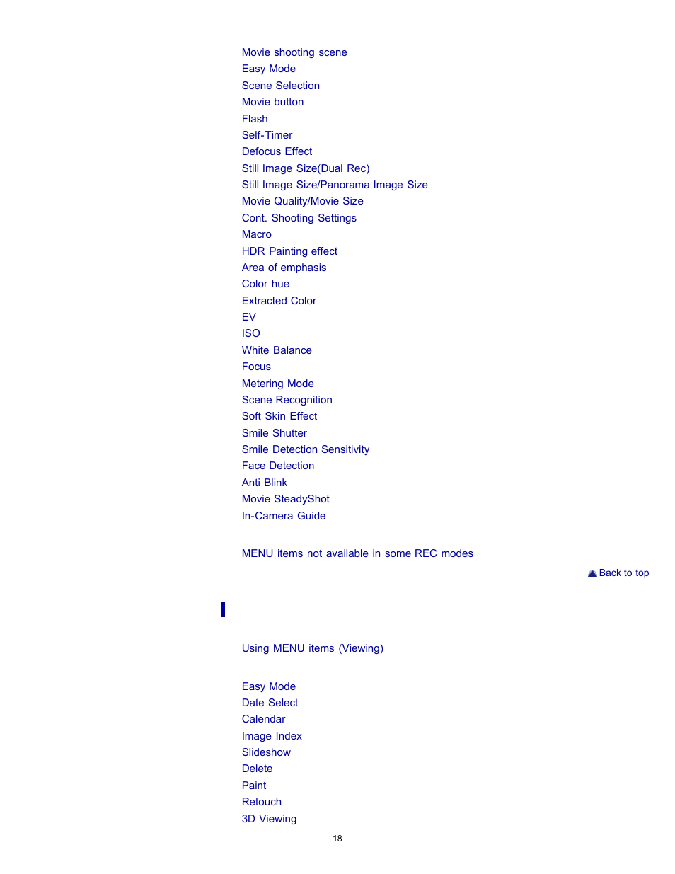 Sony DSC-TX55 User Manual | Page 18 / 275