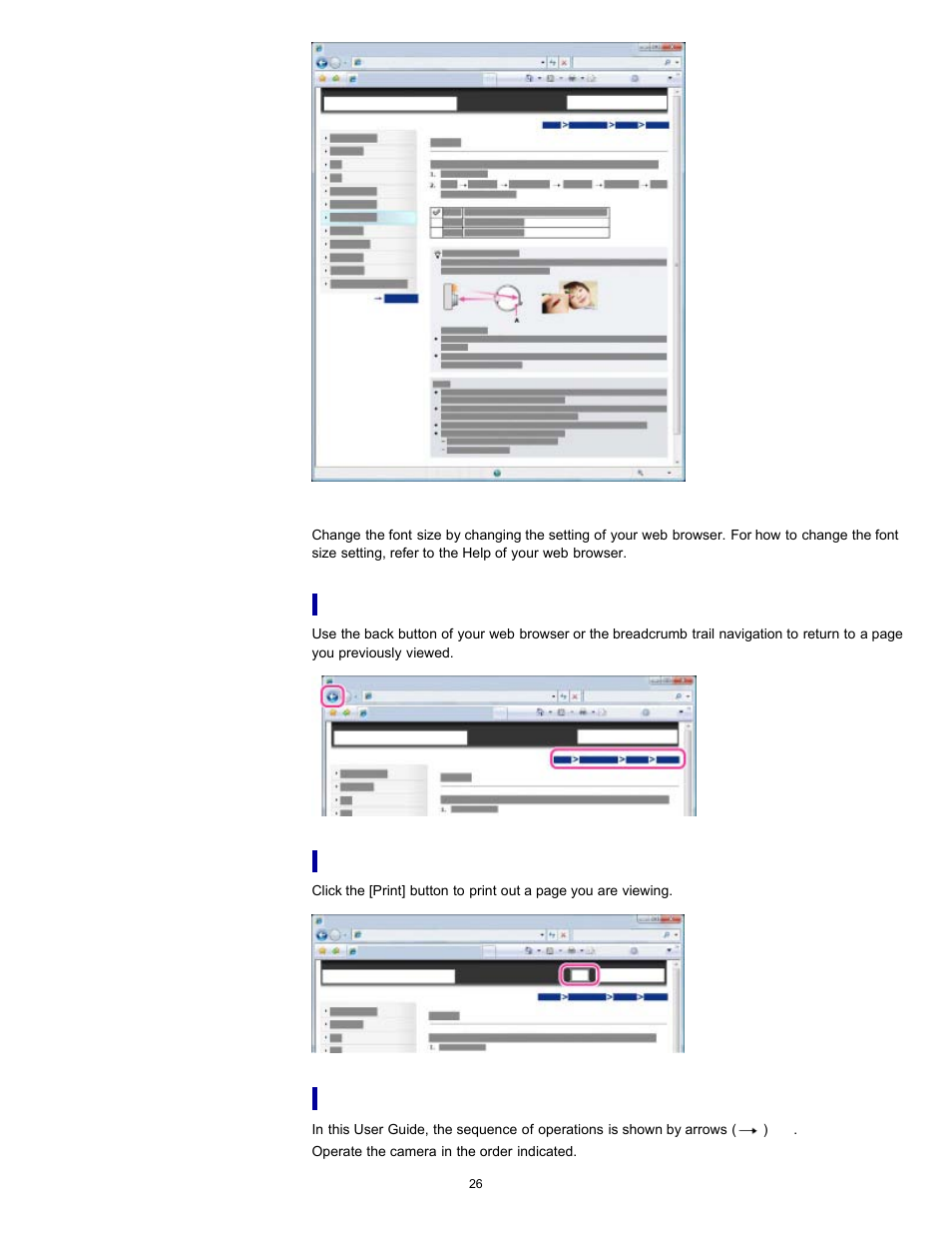 Sony DSC-TX55 User Manual | Page 26 / 275