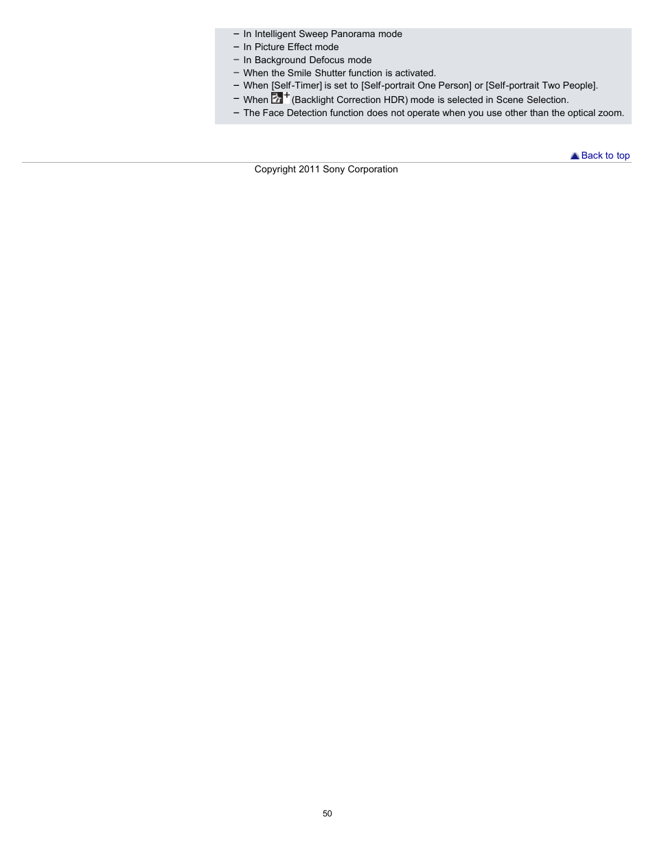 Sony DSC-TX55 User Manual | Page 50 / 275