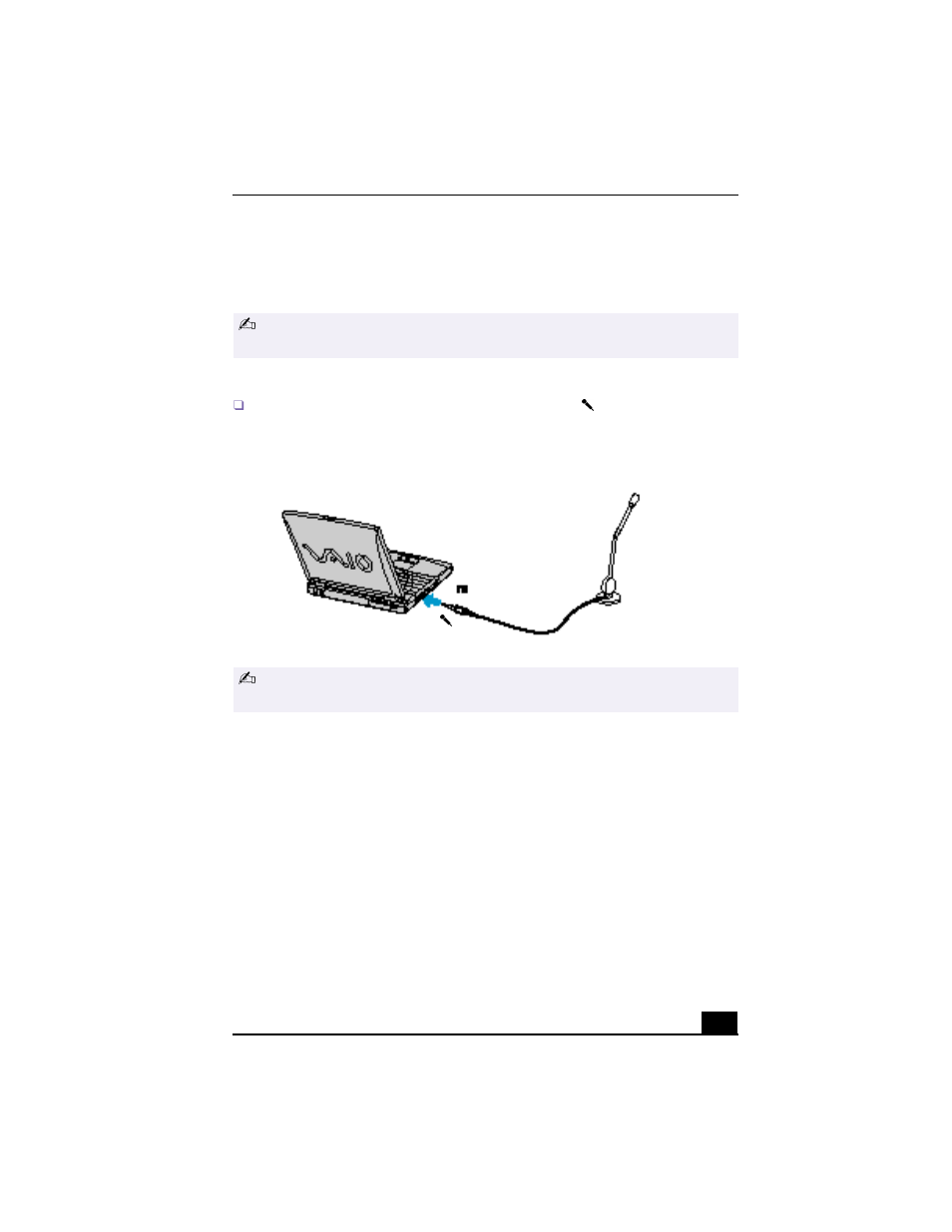 Connecting an external microphone | Sony PCG-FX120K User Manual | Page 79 / 136