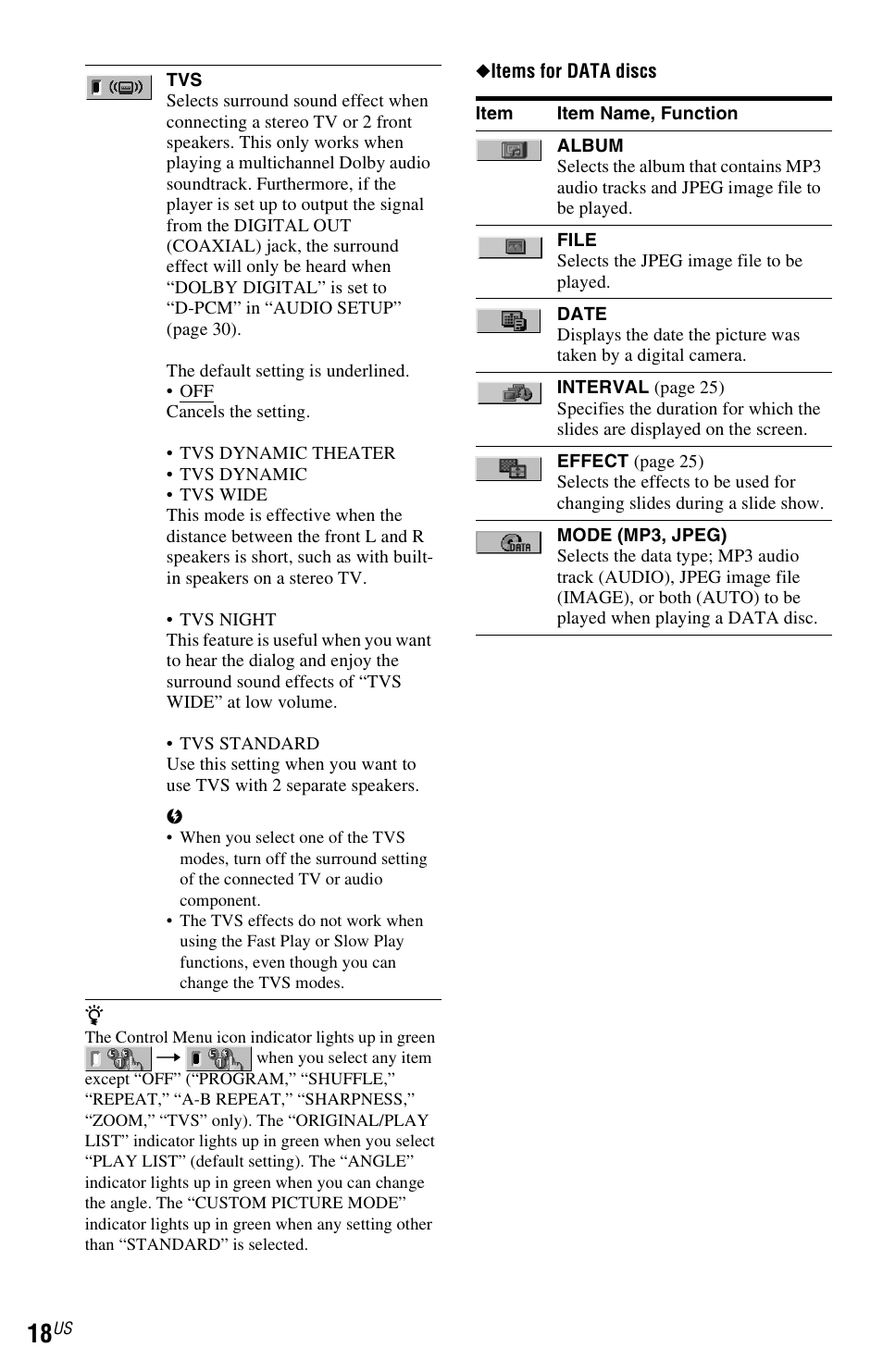 Sony DVP-SR200PPX3 User Manual | Page 18 / 48