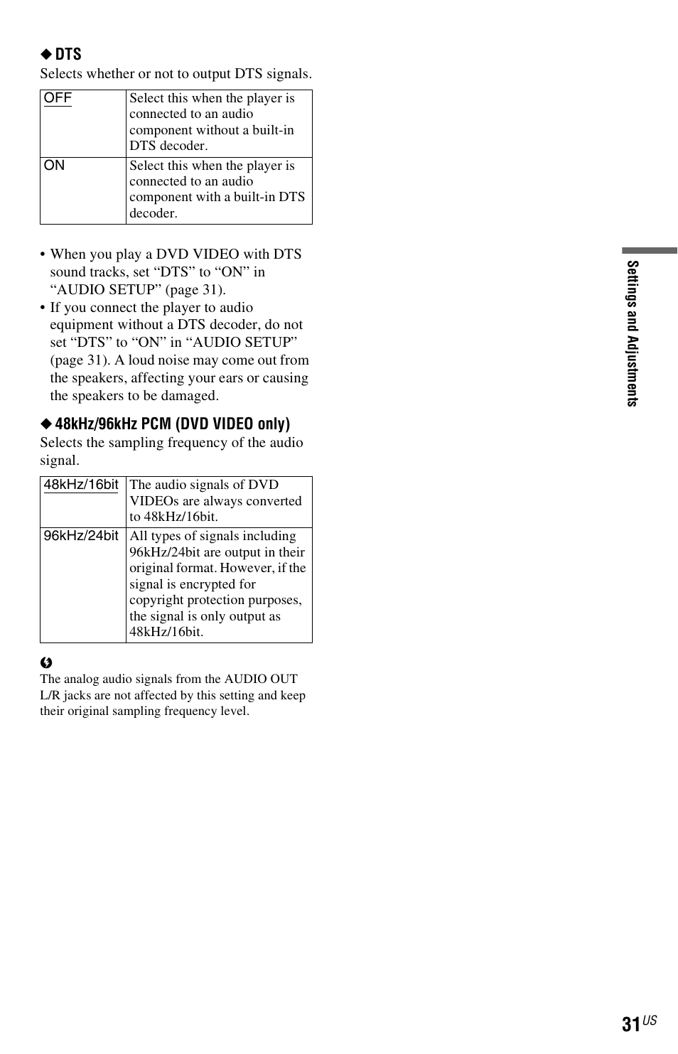 Sony DVP-SR200PPX3 User Manual | Page 31 / 48