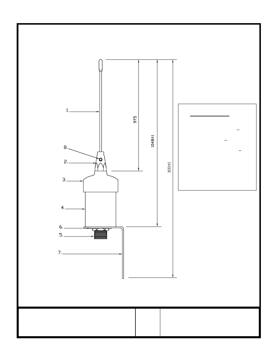 2628 antenna dimension and part description | ACR Electronics Nauticast Y1-03-0212 User Manual | Page 78 / 94