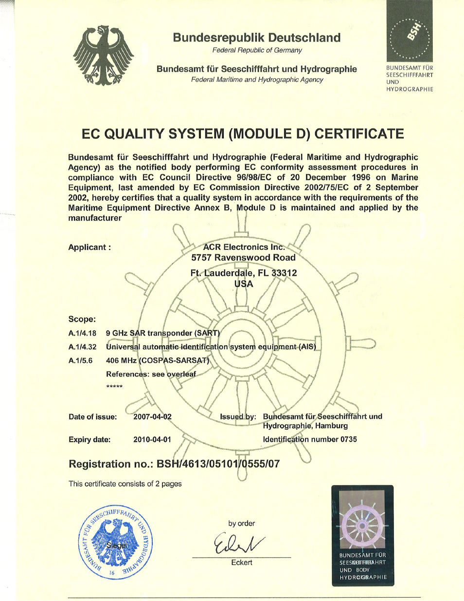 ACR Electronics Nauticast Y1-03-0212 User Manual | Page 86 / 94