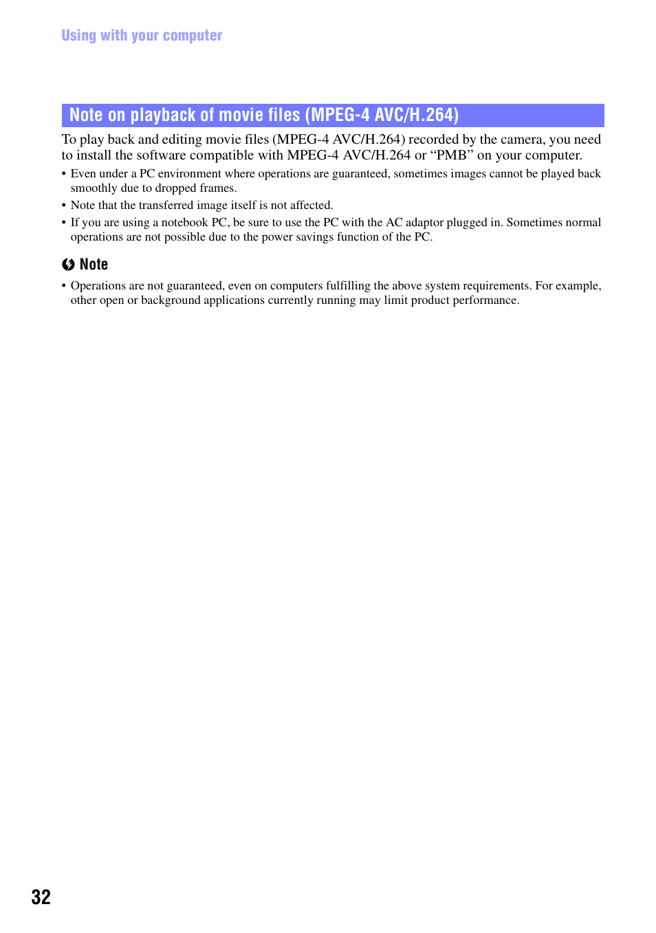 Sony bloggie  MHS-PM5 User Manual | Page 32 / 73