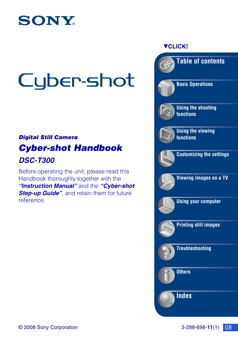 Sony DSC-T300 User Manual | 147 pages