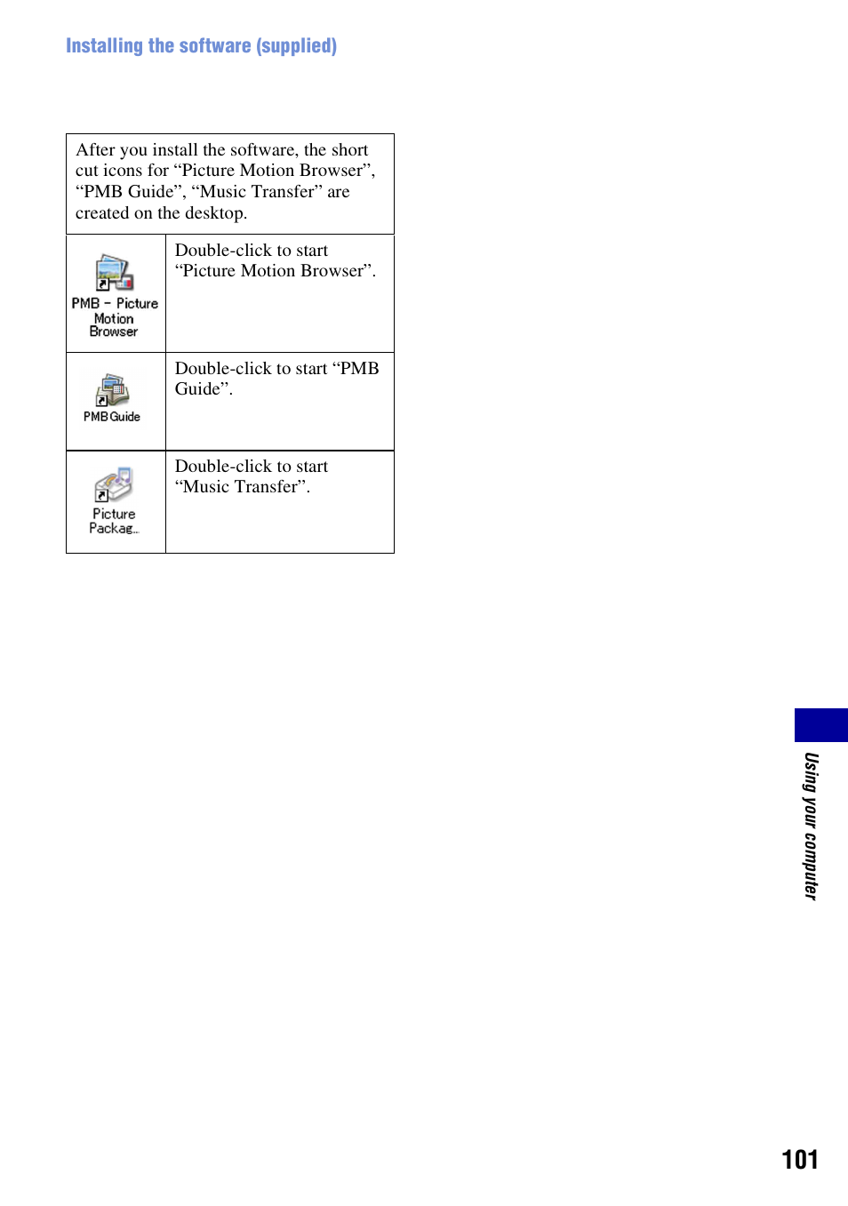 Sony DSC-T300 User Manual | Page 101 / 147
