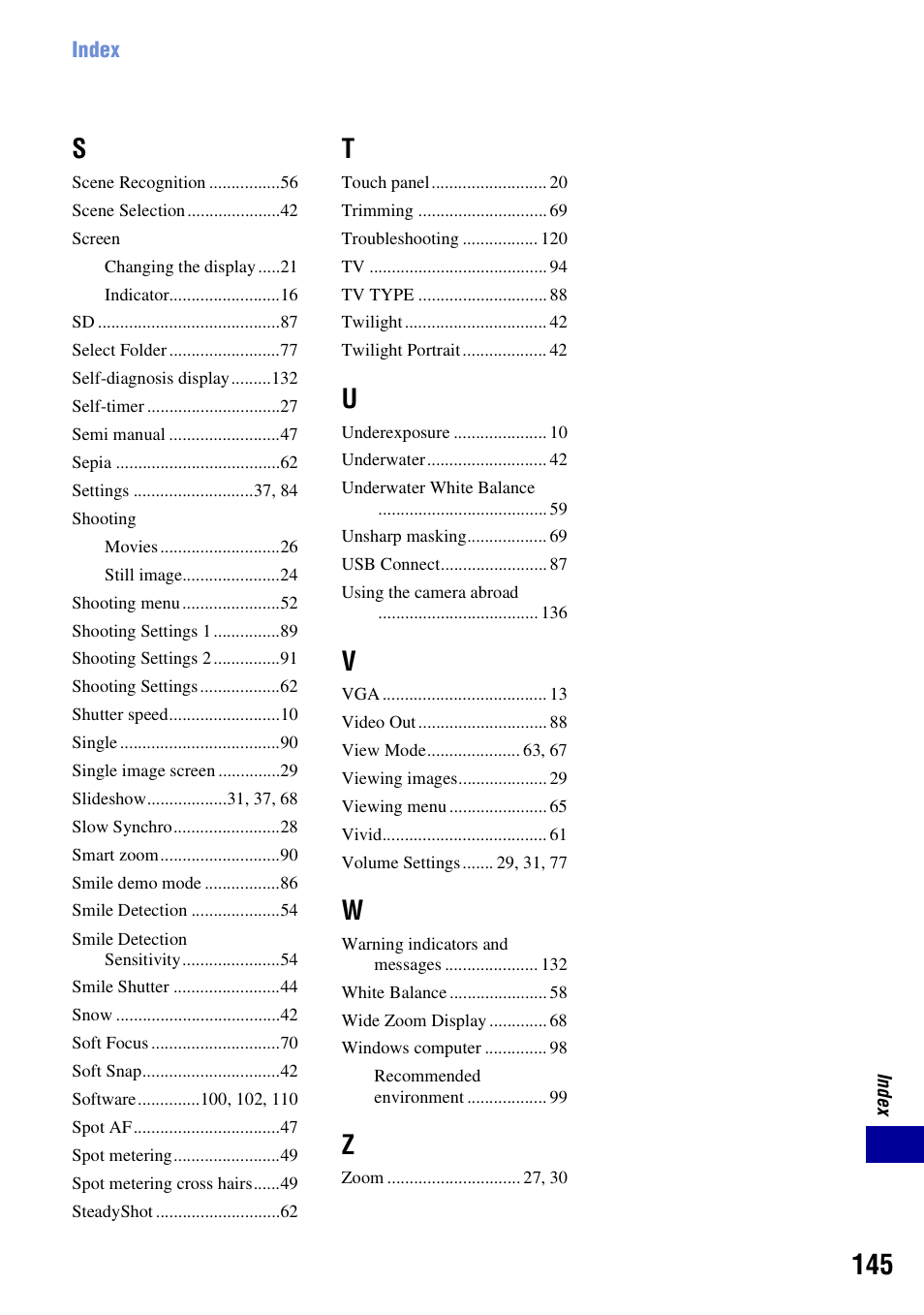 Sony DSC-T300 User Manual | Page 145 / 147