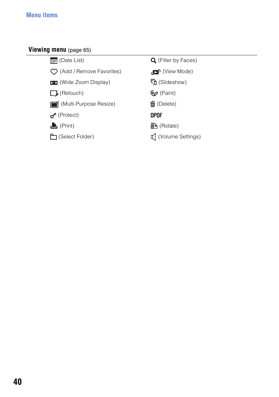 Sony DSC-T300 User Manual | Page 40 / 147