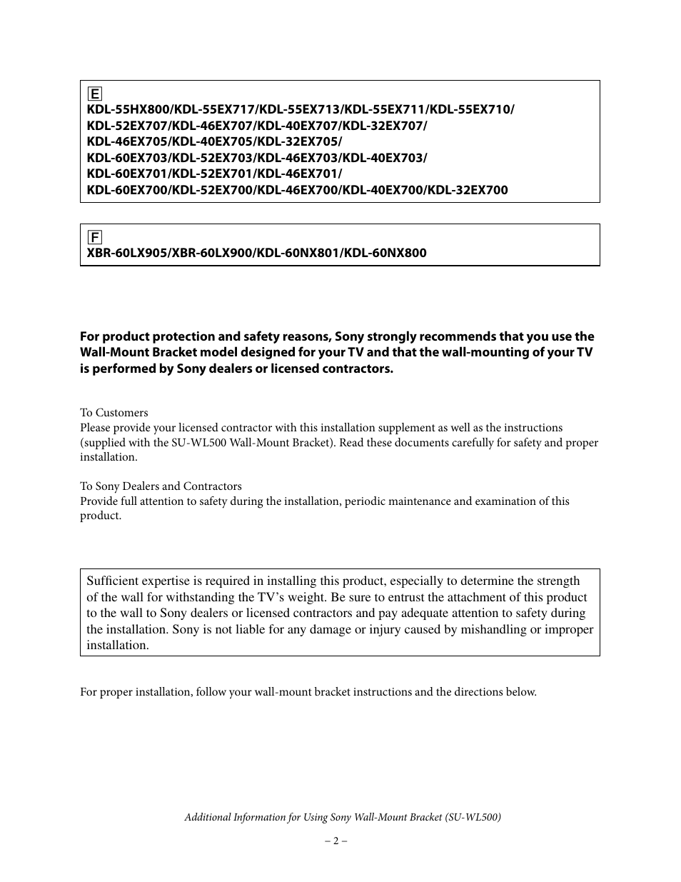 Sony KDL-46EX700 User Manual | Page 2 / 10