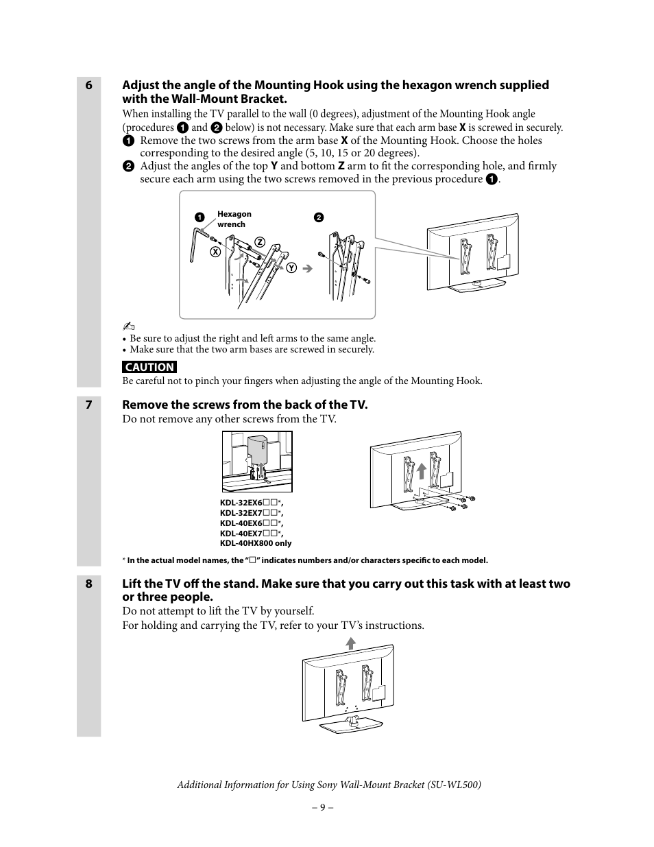 Sony KDL-46EX700 User Manual | Page 9 / 10