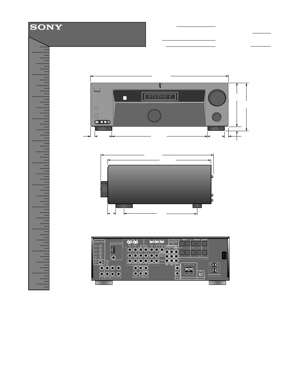 Sony STR-DE885 User Manual | 1 page