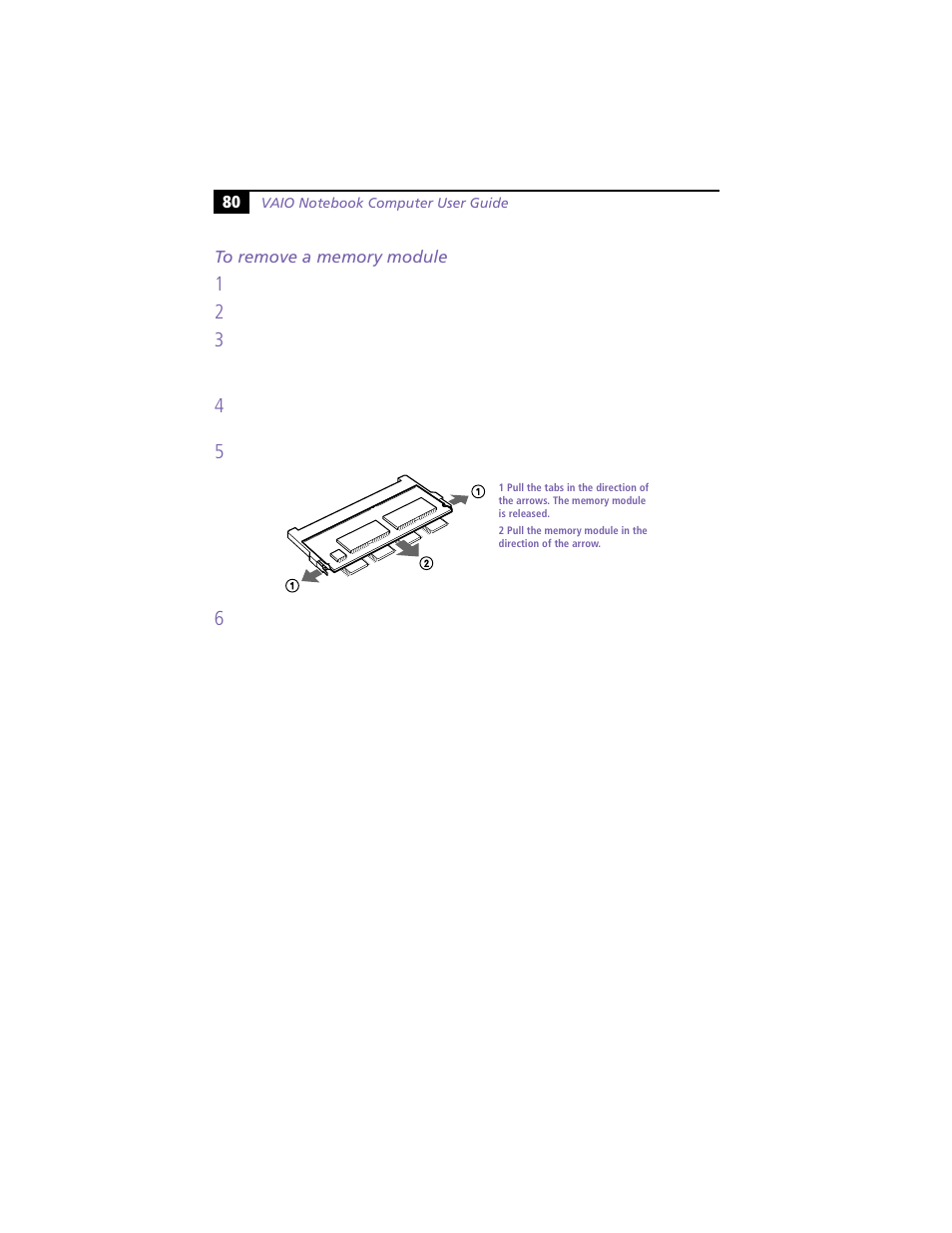 To remove a memory module | Sony PCG-F360 User Manual | Page 90 / 98