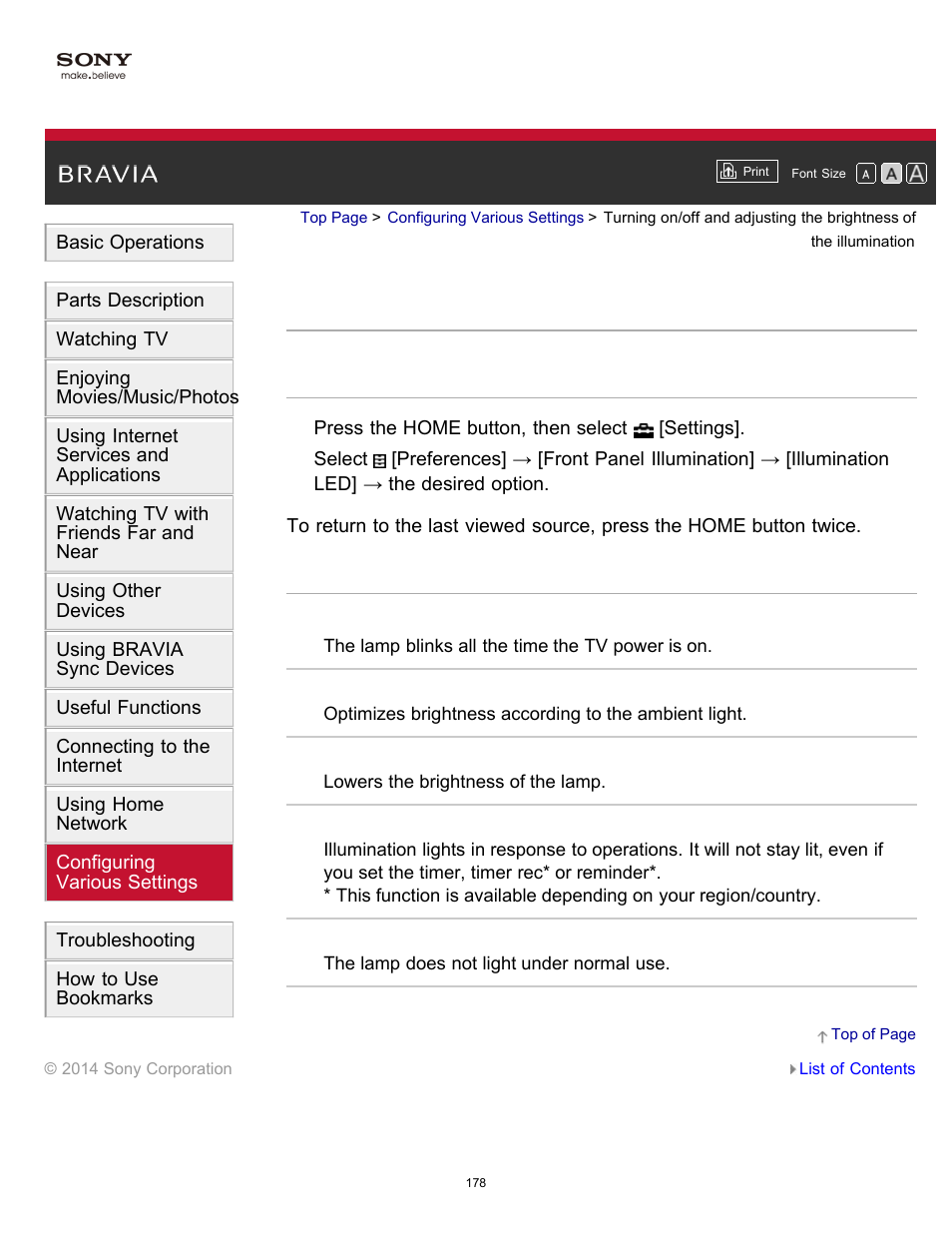 Sony KDL-60W850B User Manual | Page 184 / 245