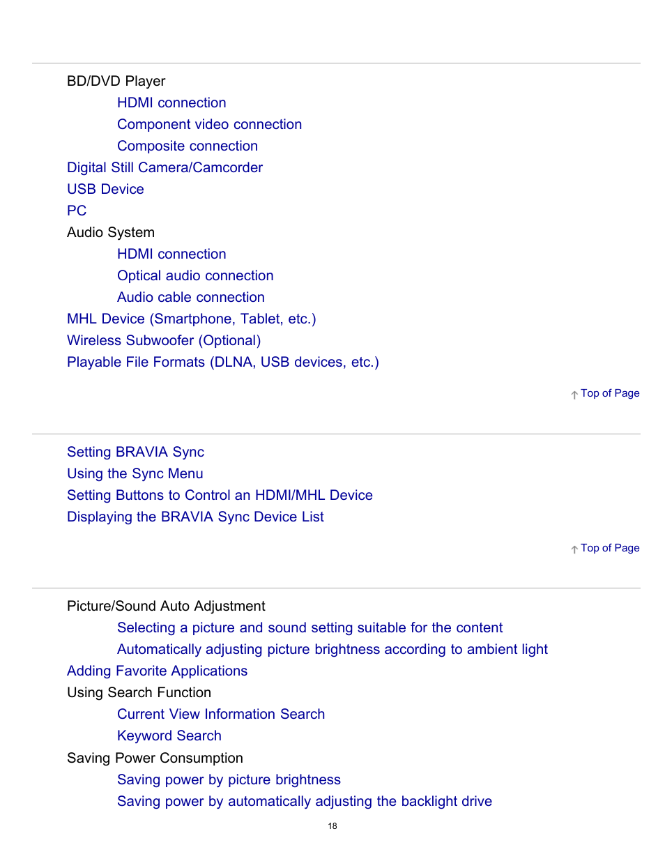 Sony KDL-60W850B User Manual | Page 24 / 245