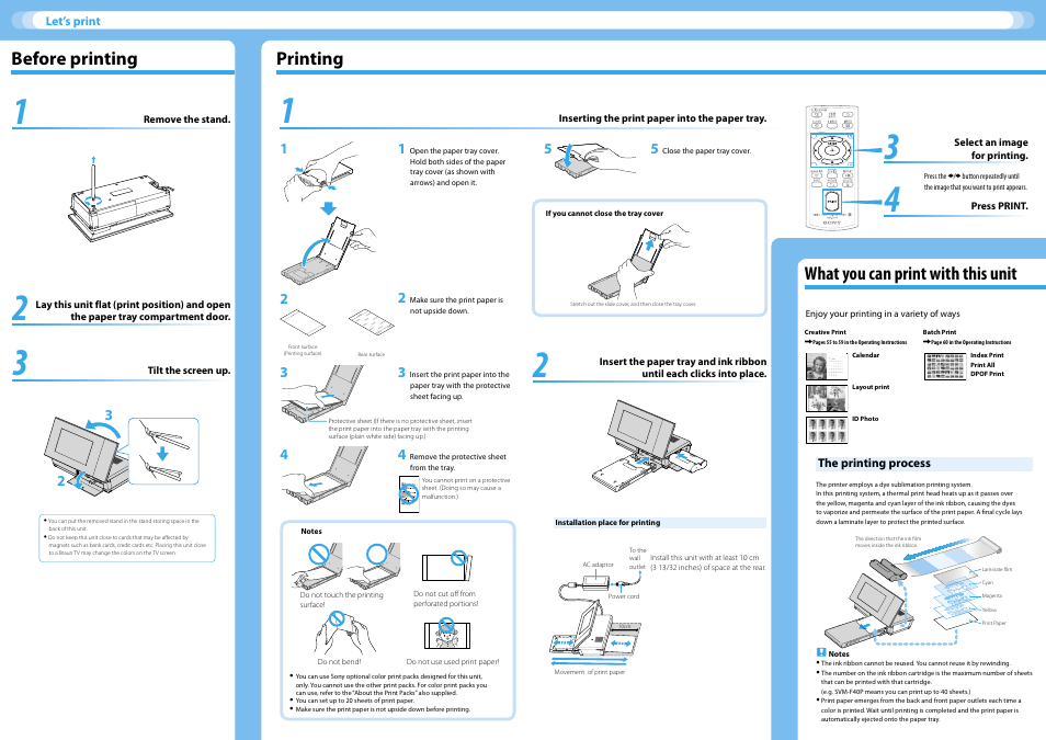 Sony DPP-F700 User Manual | Page 2 / 2
