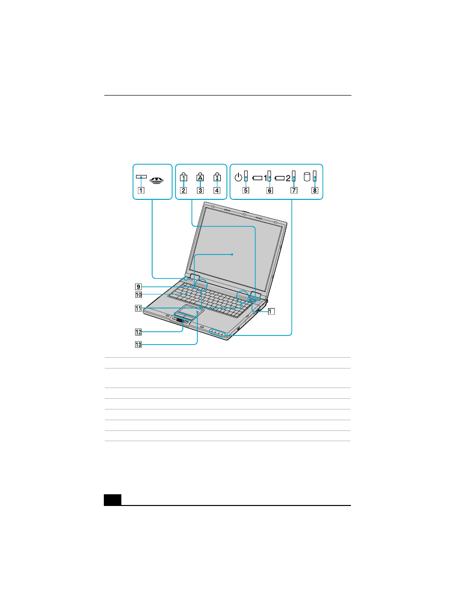 Locating controls and ports | Sony PCG-GRX590K User Manual | Page 16 / 72