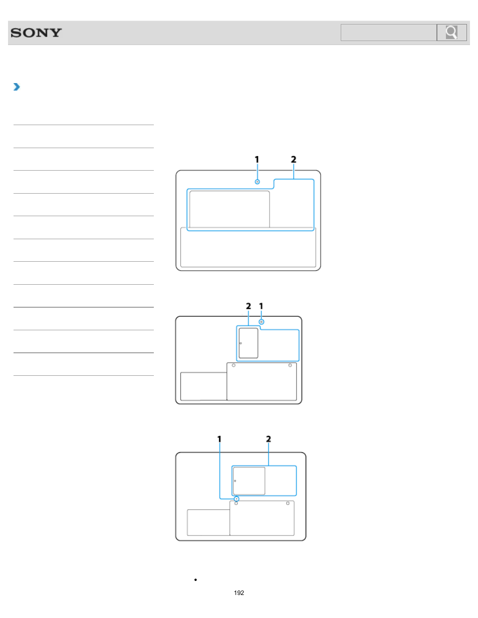 Parts and controls on the bottom, How to use, Search | Sony SVT151190X User Manual | Page 192 / 399