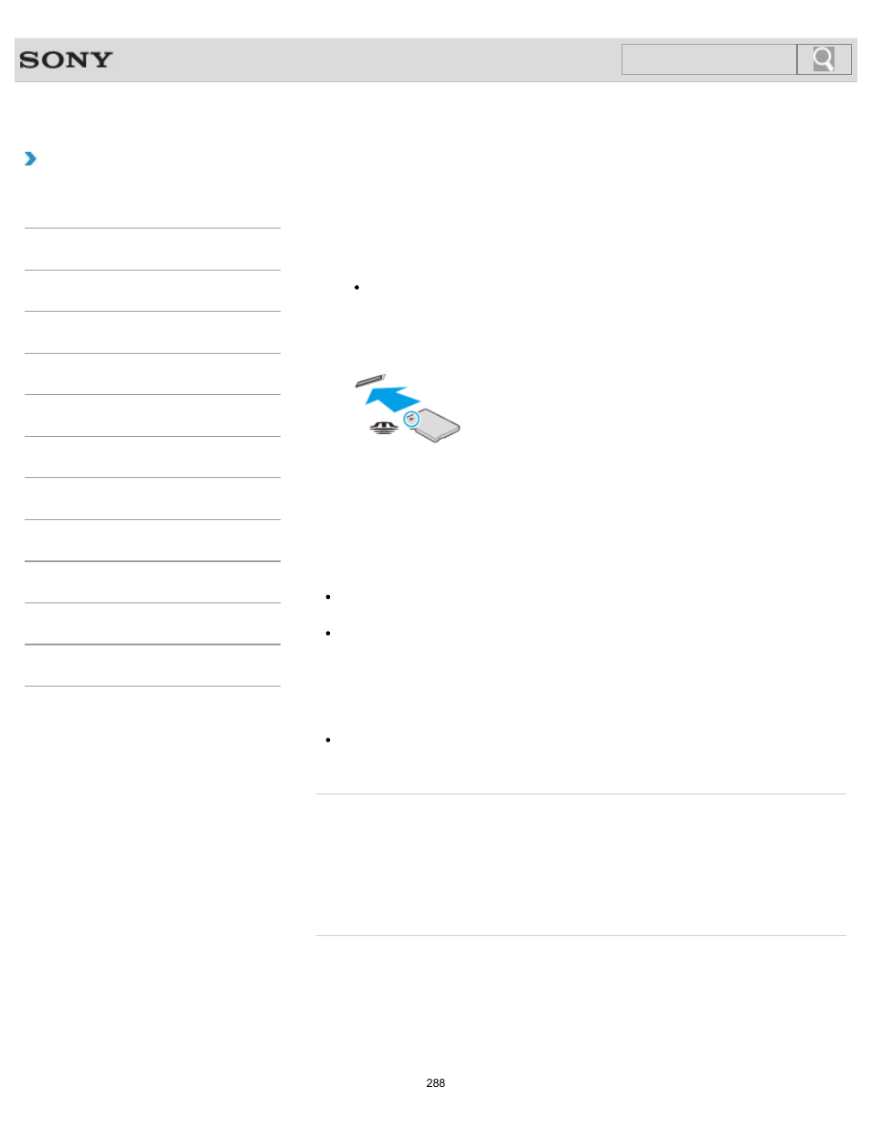 Inserting “memory stick, Details, How to use | Search | Sony SVT151190X User Manual | Page 288 / 399