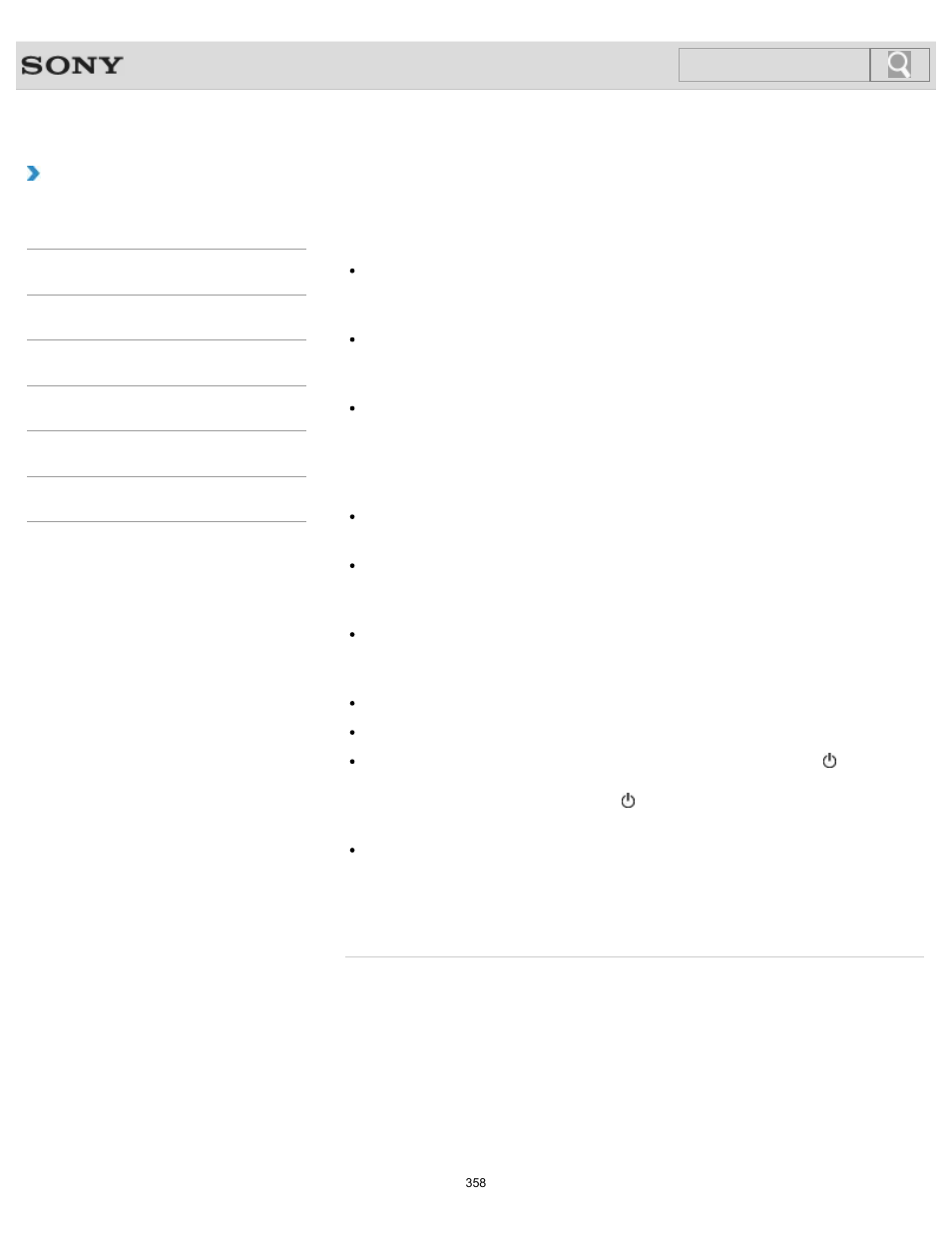 Troubleshooting, Search | Sony SVT151190X User Manual | Page 358 / 399