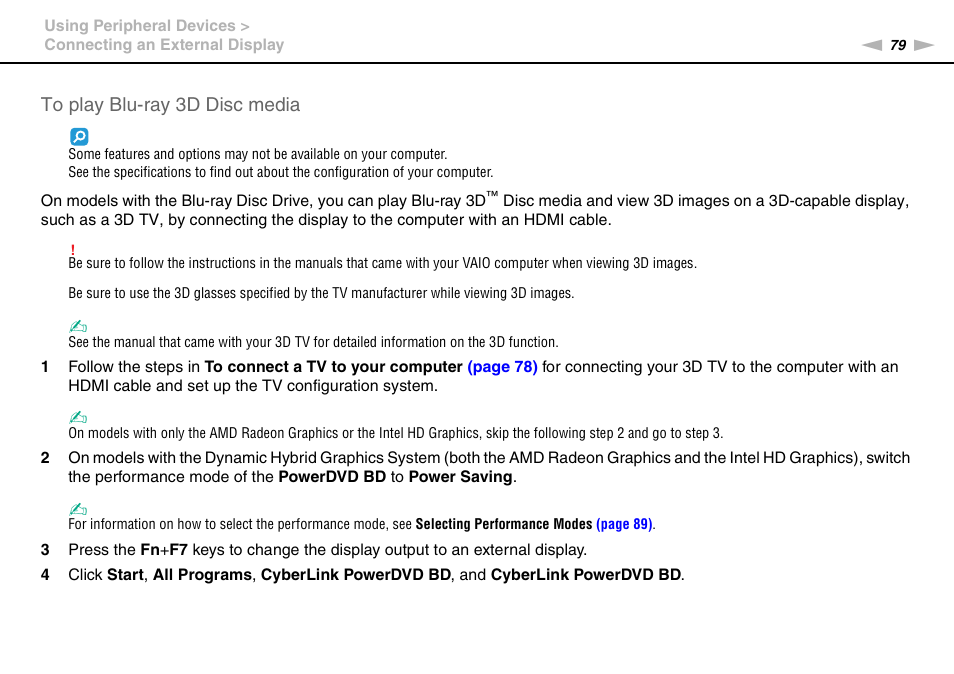 Sony VPCCA390X User Manual | Page 79 / 166