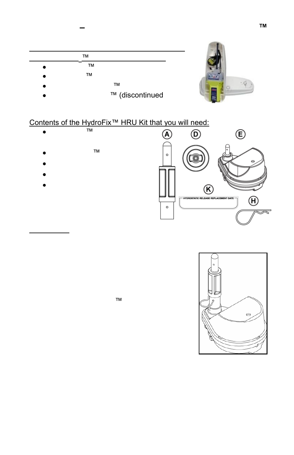 Section 5 – installing the hru in a seashelter, Bracket | ACR Electronics HydroFix 9490 User Manual | Page 10 / 18