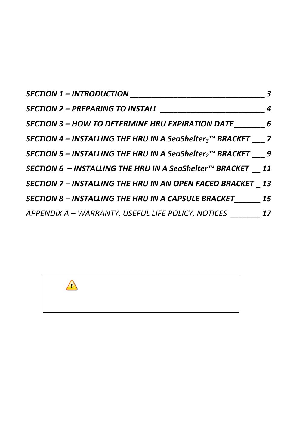 ACR Electronics HydroFix 9490 User Manual | Page 3 / 18