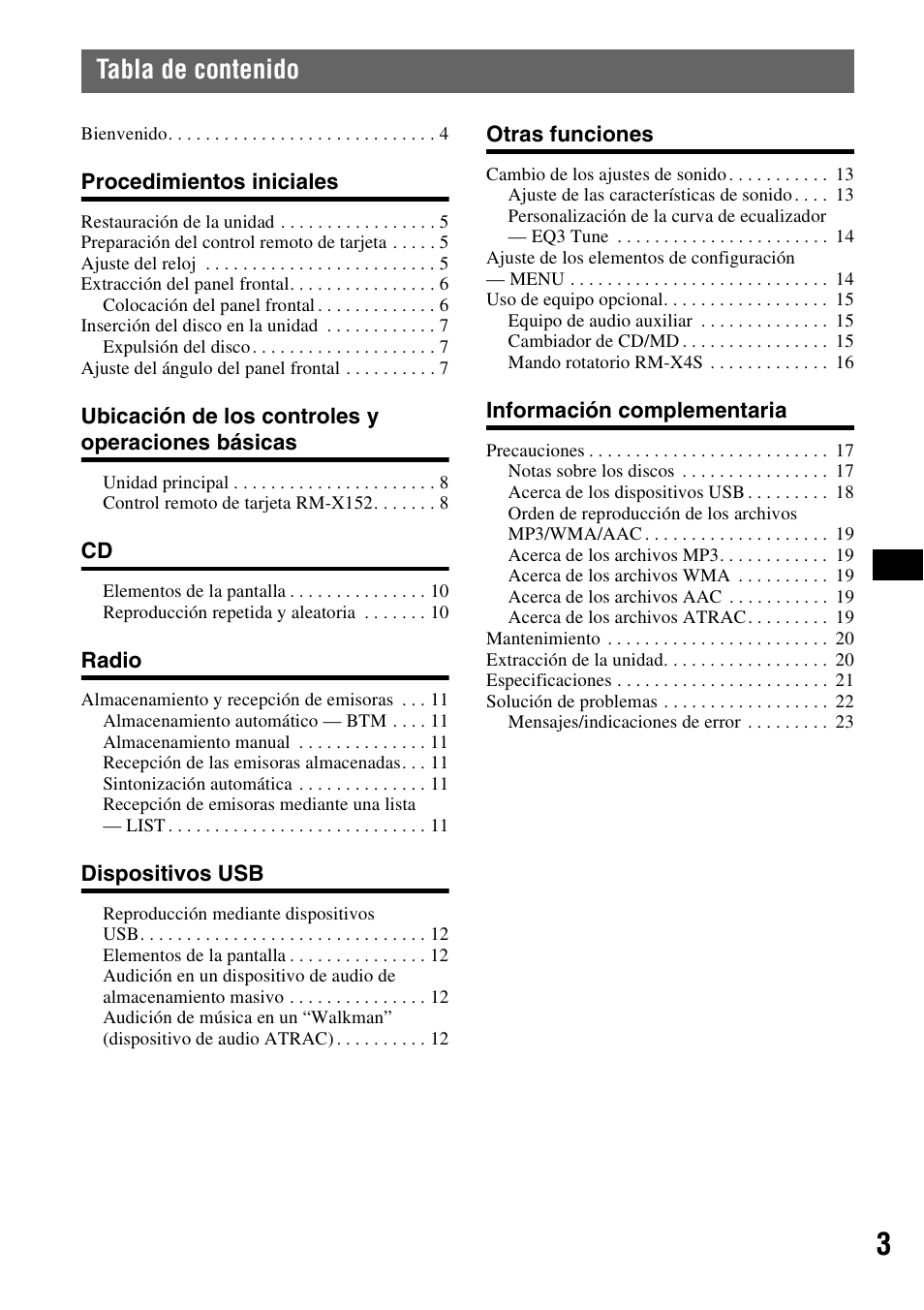 Sony CDX-GT81UW User Manual | Page 23 / 48