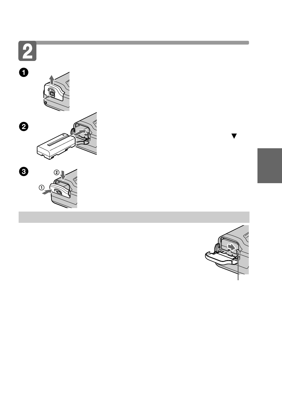 Installing the battery pack | Sony MVC-FD88 User Manual | Page 13 / 132