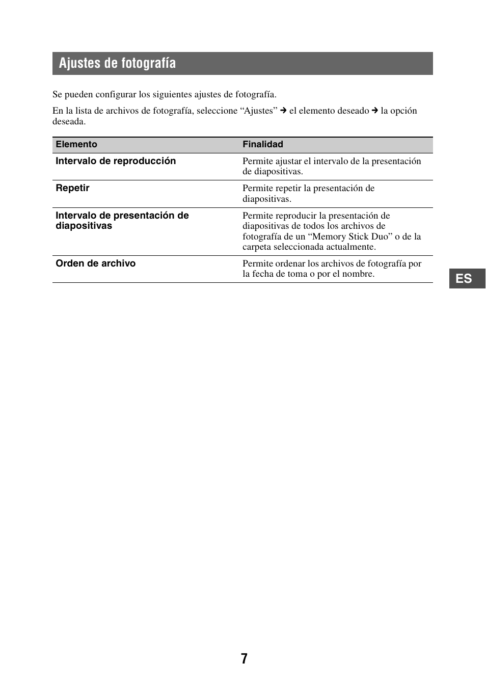 Ajustes de fotografía | Sony NV-U83T User Manual | Page 21 / 21