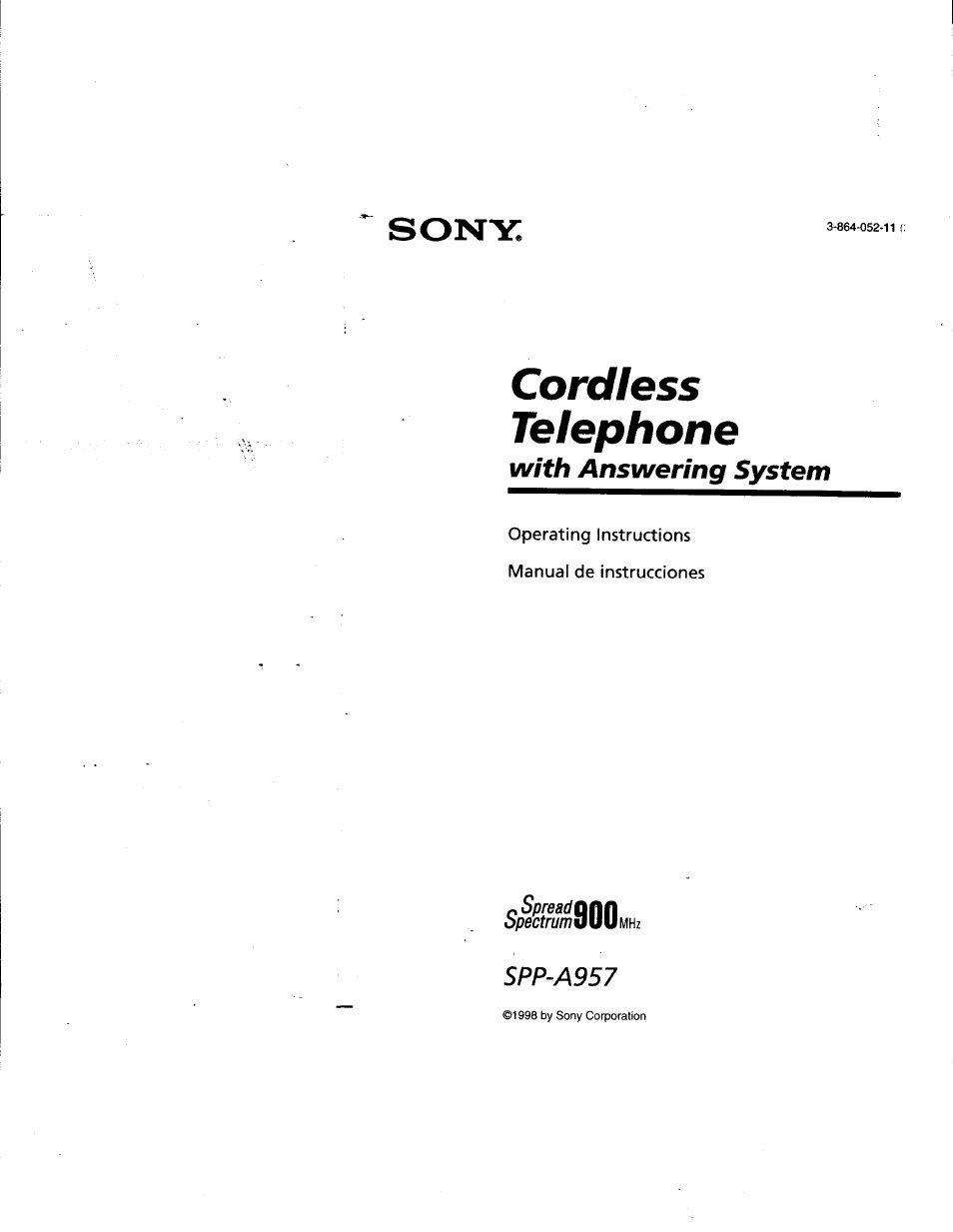 Sony SPP-A957 User Manual | 79 pages