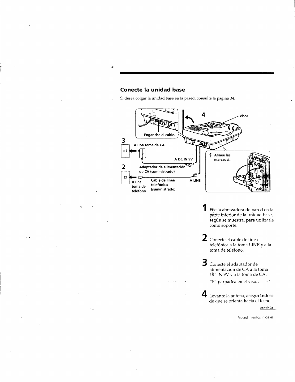 Conecte la unidad base | Sony SPP-A957 User Manual | Page 49 / 79