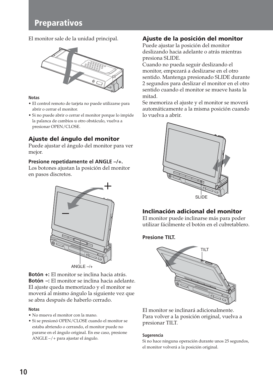 Preparativos | Sony XAV-C1 User Manual | Page 130 / 183