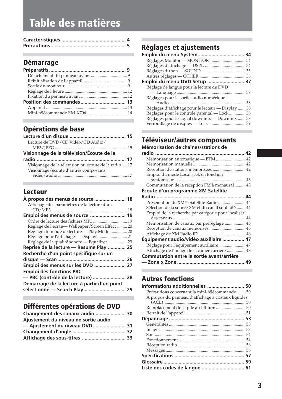 Sony XAV-C1 User Manual | Page 63 / 183