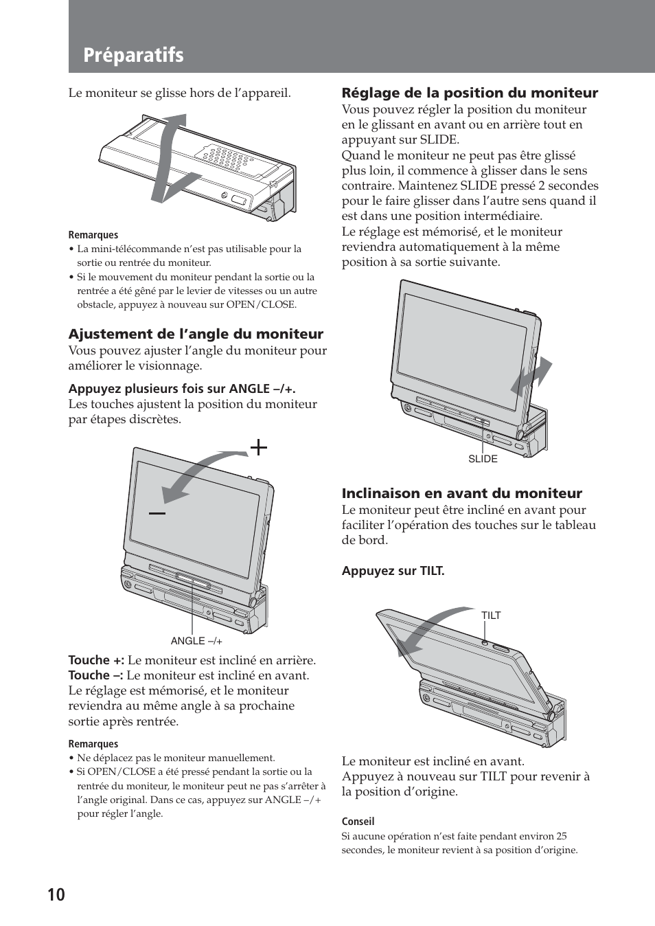 Préparatifs | Sony XAV-C1 User Manual | Page 70 / 183