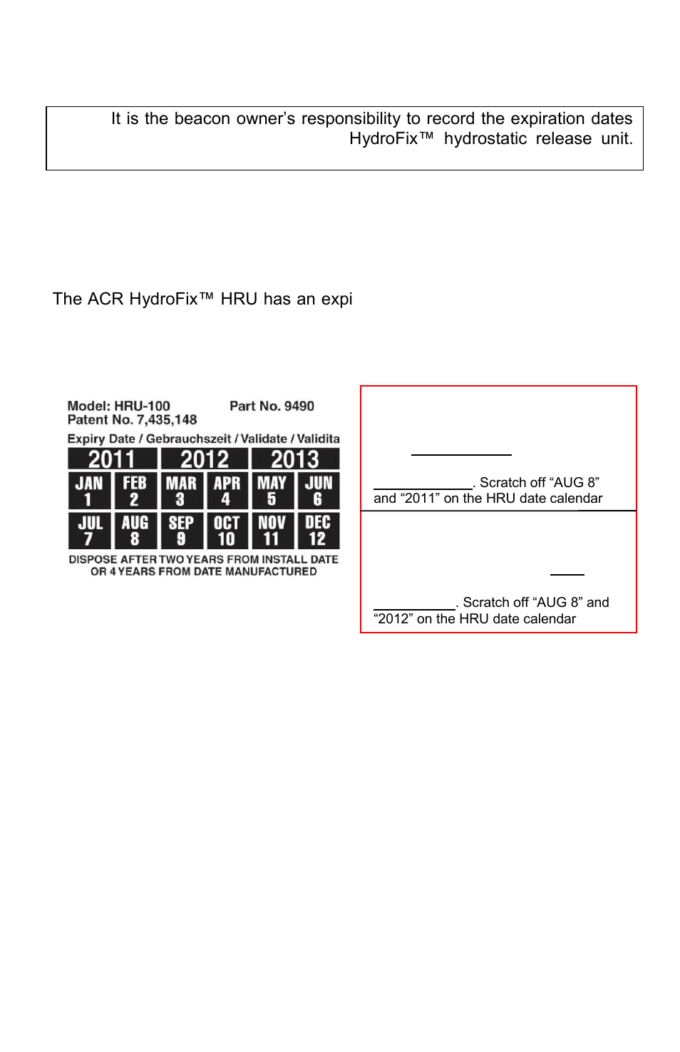 Step three - installing the beacon | ACR Electronics Satellite3 406 RLB-38 User Manual | Page 16 / 31