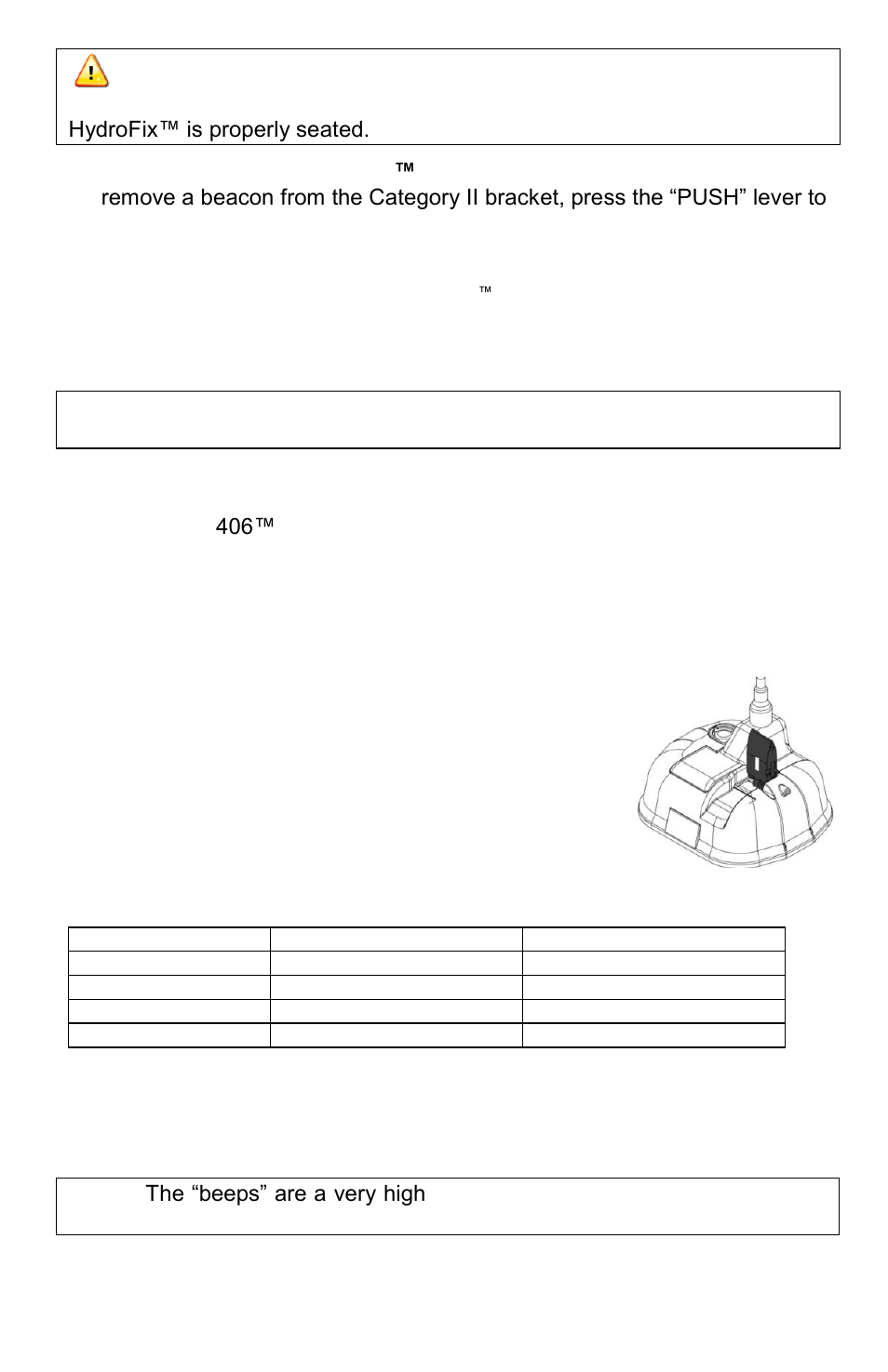 ACR Electronics Satellite3 406 RLB-38 User Manual | Page 25 / 31