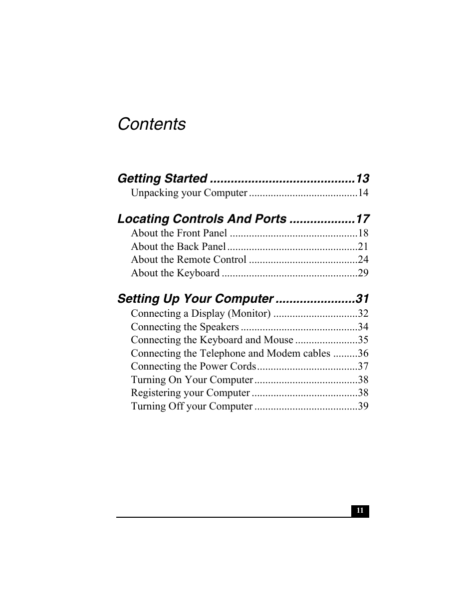 Sony PCV-RZ30GN4 User Manual | Page 11 / 60