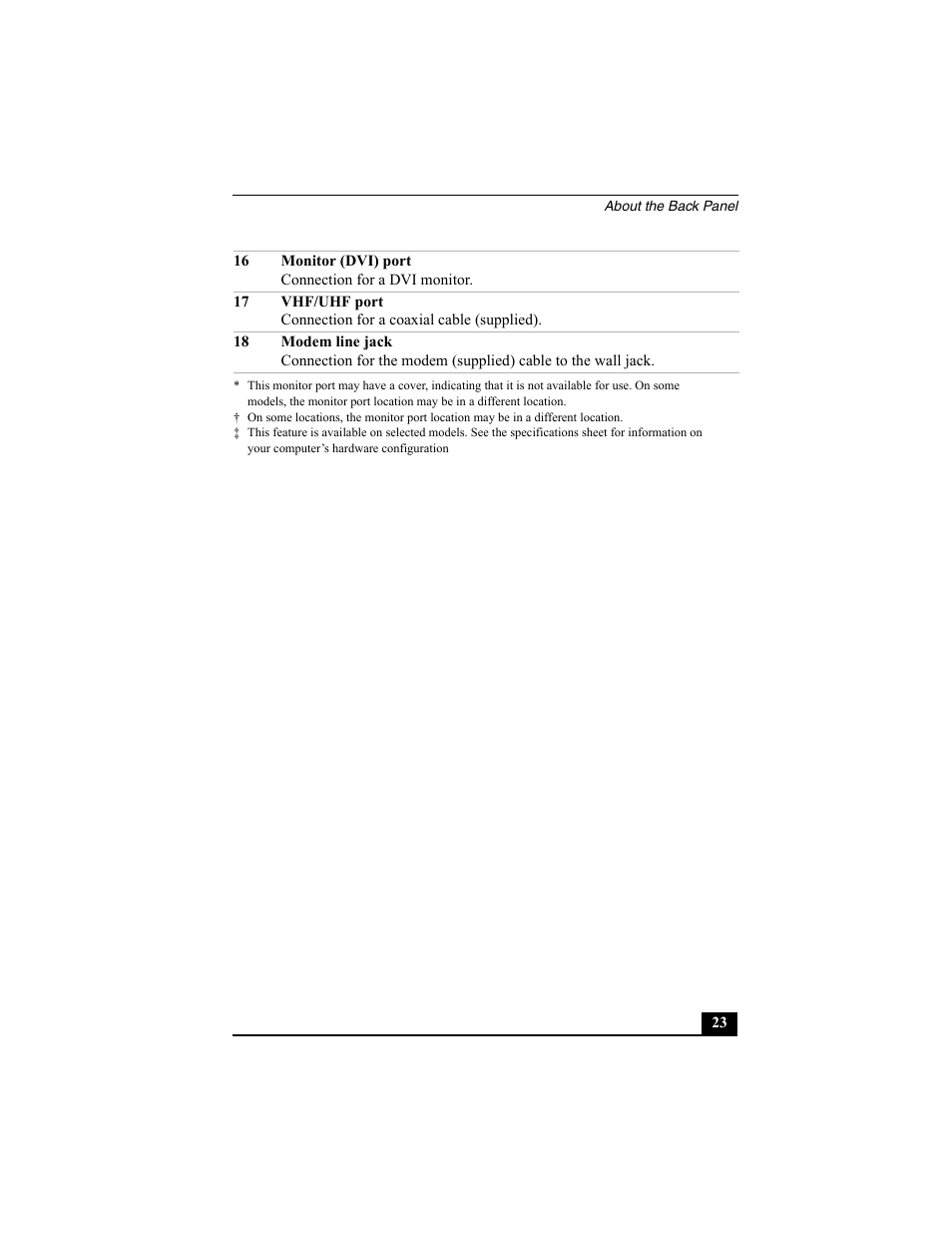 Sony PCV-RZ30GN4 User Manual | Page 23 / 60