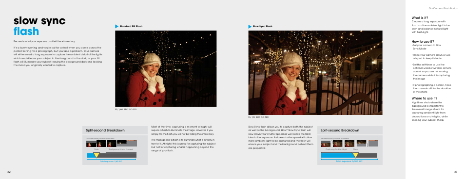 Slow sync flash, 22 slow sync flash | Sony HVL-LE1 User Manual | Page 12 / 30