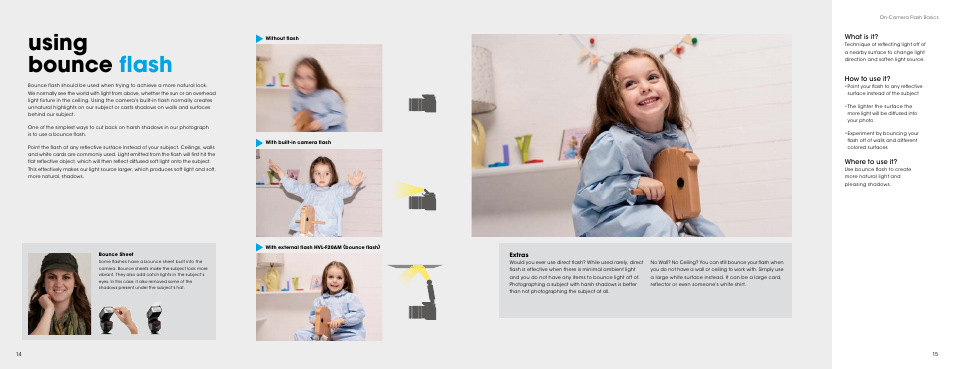 Using bounce flash, 14 using bounce flash | Sony HVL-LE1 User Manual | Page 8 / 30